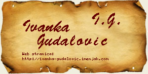 Ivanka Gudalović vizit kartica